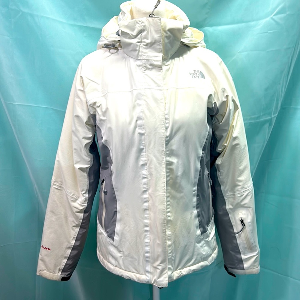 The North Face Summit Hyvent Alpha Series. White with gray accents. Size Med.